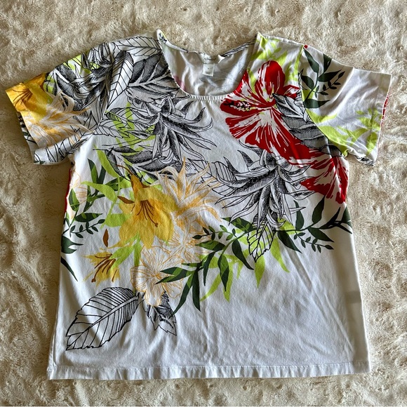 cj banks Tops - cj banks Size X Short sleeve top | Bright tropical floral design